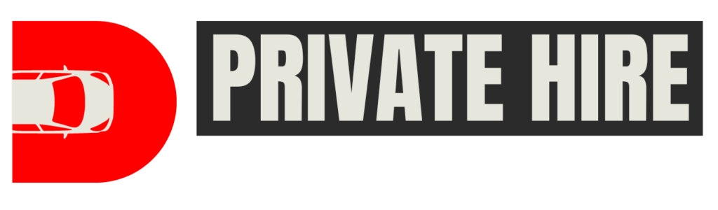 Private Hire Cars Rental - Logo for Dark Background