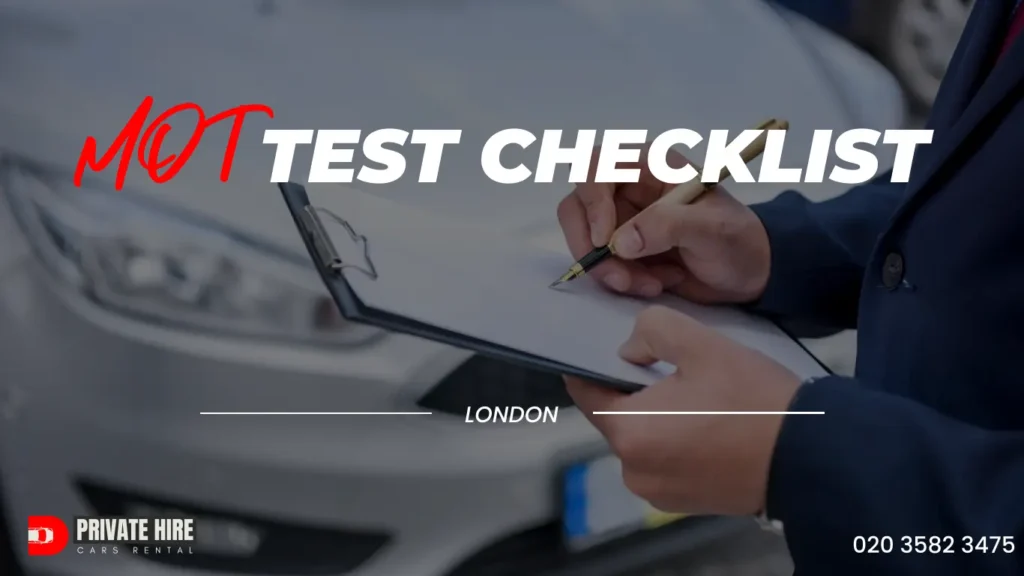 MOT test checklist